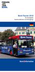 Bonn-Touren 2013. für Einzelgäste Stadtrundfahrten und Rundgänge. Bonn nformation