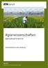 Agrarwissenschaften. Agricultural Sciences. Informationen zum Studium DUSYS. Departement Umweltsystemwissenschaften