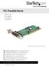 PCI-Parallel-Karte PCI1P_LP PCI1PECP PCI2PECP