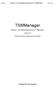TSMManager. Benutzer- und Installationsanleitung für TSMManager. Version 5.0. Deutsche Version erstellt durch McLicense
