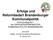 Erfolge und Reformbedarf Brandenburger Kommunalpolitik Kommunaltag 2011 der GRÜN-BÜRGERBEWEGTEN KOMMUNALPOLITIK BRANDENBURG