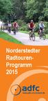 Norderstedter Radtouren- Programm 2015. ADFC Norderstedt: Radtouren-Programm 2015 1
