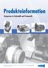 Produkteinformation. Kompetenz in Hydraulik und Pneumatik