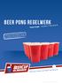 BEER PONG REGELWERK. Never forget You sink it. They drink it! BeerCup Classics.de BeerPong-Shop.de