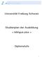 Universität Freiburg Schweiz. Studienplan der Ausbildung «bilingue plus» Diplomstufe