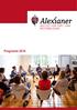 Institut für Fort- und Weiterbildung der Alexianer Jahresprogramm 2016