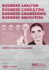 BUSINESS ANALYSIS BUSINESS CONSULTING BUSINESS ENGINEERING BUSINESS INNOVATION