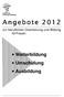 Landkreis Limburg-Weilburg. Angebote 2012. zur beruflichen Orientierung und Bildung für Frauen. Weiterbildung Umschulung Ausbildung