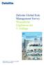 Deloitte Global Risk Management Survey Wesentliche Ergebnisse der 9. Auflage