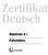 Zertifikat Deutsch. Modellsatz 0.1 Prüferblätter