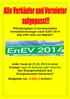 Pflichtangaben in kommerziellen Immobilienanzeigen nach EnEV 2014 Das trifft nicht nur Makler!!