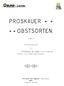Obstsortenliste Stoll, Dr. Gustav: Proskauer Obstsorten (Proskau 1907 Verzeichnis der im Institut angebauten Obstsorten)