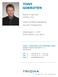 TONY GOERDTEN. Diplom-Ingenieur Chemie (TU) Oracle Certified Professional, Java SE 7 Programmer. Geburtsjahr 1970 Profil-Stand Juli 2015