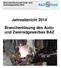 Zweiradgewerbes BAZ. Jahresbericht 2014. Branchenlösung des Autound