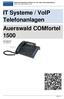 IT Systeme / VoIP Telefonanlagen Auerswald COMfortel 1500