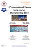 12 th International Vienna Long course Championship 2014
