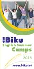 English Summer. Camps. www.biku.at