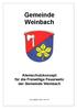 Gemeinde Weinbach. Atemschutzkonzept für die Freiwillige Feuerwehr der Gemeinde Weinbach. nach gültiger FwDV und UVV