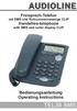 Freisprech-Telefon. mit SMS und Rufnummernanzeige CLIP Handsfree-telephone. with SMS and caller display CLIP