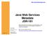 Java Web Services Metadata JSR-181