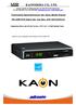Technische Spezifikationen der Kaon Media Digital. HD USB-PVR Kabel Set Top Box, KCF-SA700PC(O)
