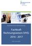 Kaufmännische Weiterbildung. Fachkraft Rechnungswesen (VHS) 2016-2017. Mehr vom Leben.