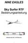NINE EAGLES. Sky Surfer RTF Bedienungsanleitung. Nikolaus-Otto-Str.6 33178 Borchen