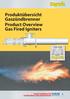 Produktübersicht Gaszündbrenner Product Overview Gas Fired Igniters