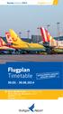 Flugplan Timetable .. -.. ausgabe edition. Sommer Summer