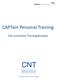 CAPTain Personal Training. Das innovative Trainingskonzept CNT. Gesellschaft für Personal- und Organisationsentwicklung mbh