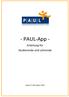PAUL App. Anleitung für Studierende und Lehrende