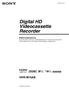 Digital HD Videocassette Recorder