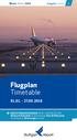 Flugplan Timetable 01.01. - 27.03.2016. Winter Winter 2016 Ausgabe Edition 2