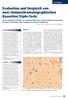 Evaluation und Vergleich von zwei immunchromatographischen Kassetten Triple-Tests