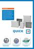 QUICK. Fibox QUICK. Schnellverschluss- Variable Einbauhöhe RoHS-konform und Deckelschrauben für Frontplatte halogenfrei