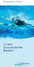 Schwimmsport und Vereine. in den Düsseldorfer Bädern