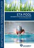 ETA POOL DEHUMIDIFICATION AIR HANDLING UNITS. solutions for swimming pools