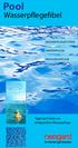 Pool. Wasserpflegefibel. Tipps und Tricks zur erfolgreichen Wasserpflege. WasserpflegeSystem. Winterpflege