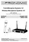 Funk-Mikrophon-Systeme 101 Wireless Microphone Systeme 101