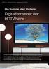 Die Summe aller Vorteile Digitalfernseher der HDTV-Serie