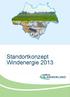Standortkonzept Windenergie 2013
