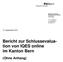 Bericht zur Schlussevaluation von IQES online im Kanton Bern