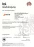 Für und im Namen von BSI: Peter U. E. Leveringhaus, BSI Group Deutschland GmbH