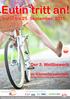 Eutin tritt an! 1. Juli bis 25. September 2015. Der 3. Wettbewerb. im Kilometersammeln. von der Initiative Fahrradfreundliches Eutin