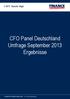CFO Panel Deutschland Umfrage September 2013 Ergebnisse
