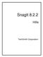 SnagIt 8.2.2. Hilfe. TechSmith Corporation