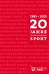 1985 2005 20 Jahre für den Vorarlberger Sport