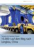 290 t Lebendgewicht... Transport der Nanshan-Pressen: 15.000 t auf dem Weg nach Longkou, China