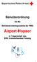 Benutzerordnung für die Betriebskindertagesstätte der FMG Airport-Hopser in Trägerschaft des BRK Kreisverbandes Freising
