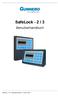 SafeLock - 2 / 3. Benutzerhandbuch. SafeLock - 2 / 3 Benutzerhandbuch Version 3010